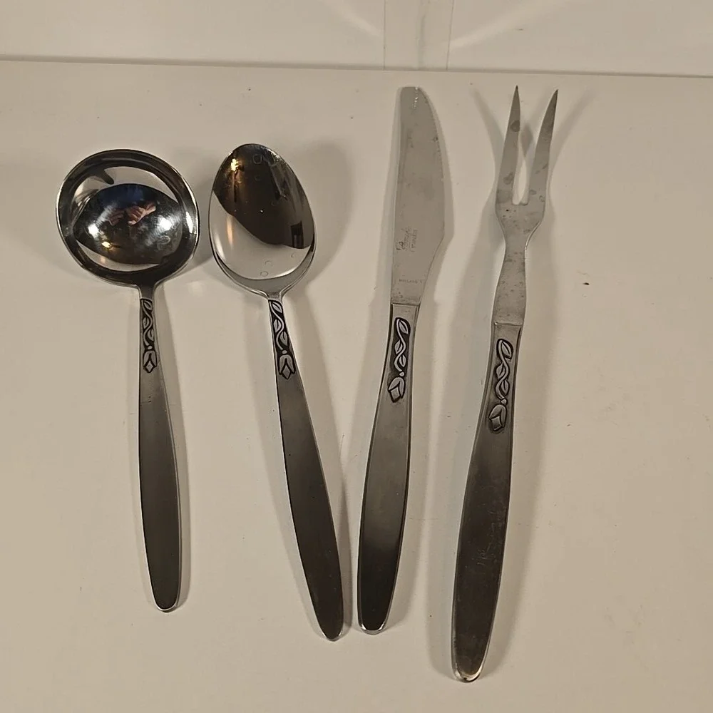 Amefa Holland Stainless Flatware Royal Damask‎ Serving Pieces